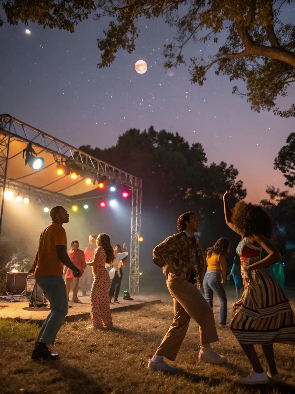 A dynamic group engaging in a high-energy Zumba class outdoors, showcasing fun and fitness.